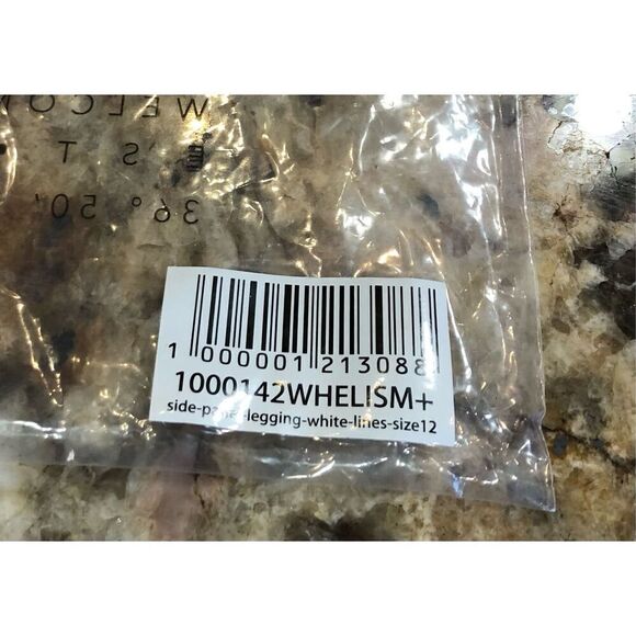 FITWEAR FASHION - NWT- L Sz 8 Black & Marbled Leggings. Super Soft & Sculpting - Picture 15 of 15